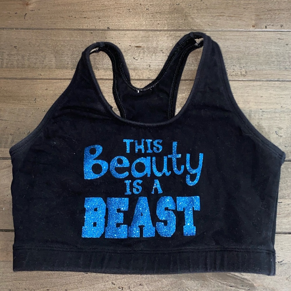 “This Beauty is a Beast” Sports Bra